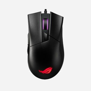 Souris Gaming Optique ASUS ROG Gladius II Core, 6200 DPI, USB Type-A, Capteur PAW3327, Switches Remplaçables, Aura Sync RGB, Droitier, 92.5g