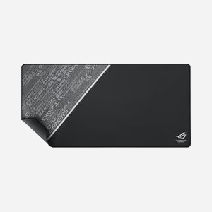 ASUS ROG Sheath BLK LTD Tapis de Souris Gaming 900x440x3mm Noir/Gris/Blanc Tissu/Caoutchouc Base Antidérapante Rebords Cousus (90MP00K3-B0UA00) - Miniature 2
