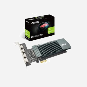 ASUS GeForce GT 710 - 2 Go GDDR5 - PCIe 2.0 x16 - 954MHz - 4x HDMI - Refroidissement Passif - OpenGL 4.6 - NVIDIA CUDA 192 Cœurs - Miniature 2