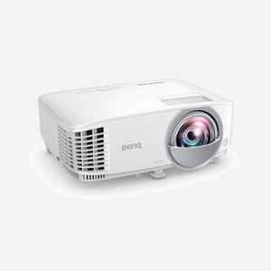 BenQ MW826STH Projecteur DLP Focale Courte 3500 ANSI Lumens WXGA (1280x800) 3D, Lampe 6000h, Ratio 0.49, HDMI, RS-232, 10W, Blanc - Miniature 3