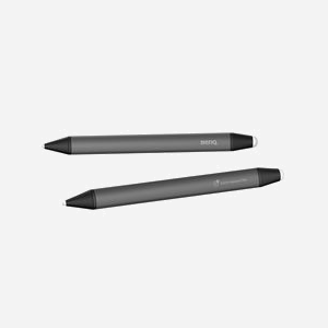 BenQ Stylet TPY24 Gris - Kit de 2 - 24g, 162mm, Ø9.5mm - Compatibilité écrans interactifs BenQ RM/RE (6503, 7503, 8603, etc.) - Tactile Capacité