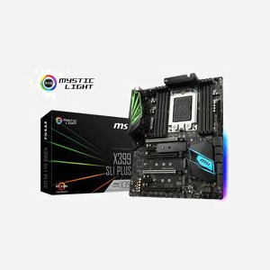 MSI X399 SLI PLUS : Carte mère AMD X399 Socket TR4 ATX, DDR4-SDRAM 128Go max, Quad-Channel, 4-Way CrossFireX/SLI, Gigabit Ethernet Intel I211, RAID 0/1/10, Realtek ALC1220, USB 3.2 Gen 2 - Miniature 2