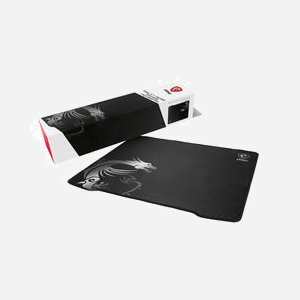 MSI Agility GD30 - Tapis de Souris Gaming 400x450x3mm Tissu/Caoutchouc Noir/Blanc - Base Antidérapante & Rebords Cousus - Référence AGILITY-GD30