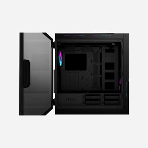 MSI MPG SEKIRA 500X - Boîtier PC Midi Tower ATX/EATX - 2x200mm Avant, 1x120mm Arrière, 2x200mm Supérieur - USB 3.2 Gen 1/Gen 2 - Noir - Miniature 3
