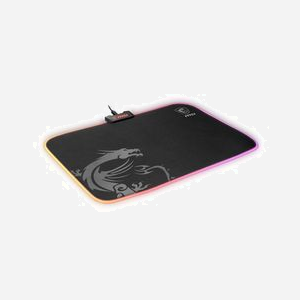 MSI Agility GD60 : Tapis de souris gaming RGB, 290x386x10.2mm, surface tissu, base caoutchouc antidérapante, câble 1.8m, noir/gris - Miniature 4