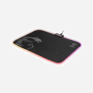 MSI Agility GD60 : Tapis de souris gaming RGB, 290x386x10.2mm, surface tissu, base caoutchouc antidérapante, câble 1.8m, noir/gris - Miniature 5