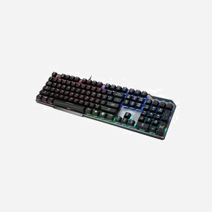 MSI VIGOR GK50 ELITE BOX WHITE - Clavier Gamer AZERTY FR - Switches Mécaniques Kailh Box White - Rétroéclairage LED RGB - USB - Noir/Métal - Miniature 3