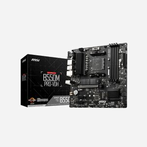 MSI B550M PRO-VDH : Carte mère micro ATX AMD B550, Socket AM4, DDR4, 128Go max, SATA III, RAID 0/1/10, Gigabit Ethernet, M.2, HDMI 2.1/DisplayPort