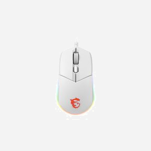 MSI Clutch GM11 White - Souris Gaming Ambidextre USB Type-A Optique 5000 DPI, 6 Boutons Programmables, Rétroéclairage RGB, 1000Hz, 89g - Miniature 1