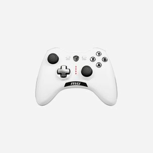 MSI Force GC20 V2 Blanc - Manette de Jeu USB 2.0 Filaire - Analogique/Numérique - PC, Android - Vibration Reflex - Touches Macro/Turbo - Câble 2m - Miniature 1
