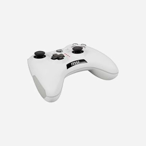 MSI Force GC20 V2 Blanc - Manette de Jeu USB 2.0 Filaire - Analogique/Numérique - PC, Android - Vibration Reflex - Touches Macro/Turbo - Câble 2m - Miniature 2