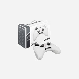 MSI Force GC20 V2 Blanc - Manette de Jeu USB 2.0 Filaire - Analogique/Numérique - PC, Android - Vibration Reflex - Touches Macro/Turbo - Câble 2m - Miniature 5