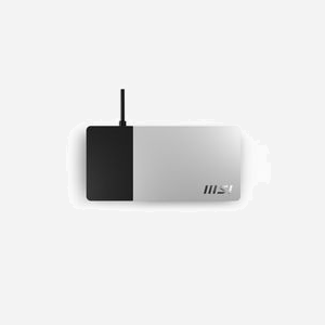 MSI Docking Station USB-C Gen2 - USB 3.2 Gen 2 Type-C, DisplayPort, HDMI, RJ-45, USB 2.0/3.2 - Gigabit Ethernet - Alimentation 150W - 165x80x30mm - Miniature 4