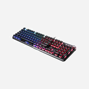 MSI VIGOR GK71 SONIC RED FR - Clavier mécanique USB QWERTY Français, Switches MSI Sonic Red, Rétroéclairage RGB, Touches ClearCaps, Anti-ghosting - Miniature 3