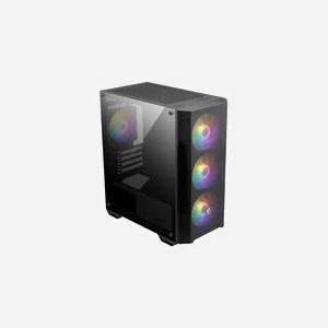 MSI MAG FORGE M100A Micro Tower PC Noir/Transparent, micro ATX/Mini-ITX, 3x120mm avant, 1x120mm arrière, 2x2.5"/3.5", USB 3.2 Gen 1, Acrylique - Miniature 2