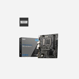 Carte mère MSI PRO H610M-G Intel H610 LGA 1700 micro ATX, DDR5-SDRAM 96Go max, M.2/SATA III, Gigabit Ethernet, PCIe 4.0, Support Windows 10/11 - Miniature 1