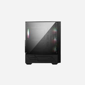 MSI MAG FORGE 112R Boîtier PC Midi Tower ATX/micro ATX/Mini-ITX, 3x120mm avant, 1x120mm arrière, USB 3.2 Gen 1, Verre Trempé Noir/Transparent - Miniature 3