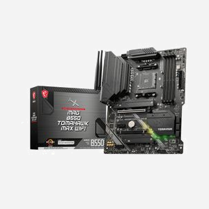 MSI MAG B550 TOMAHAWK MAX WIFI : Carte mère AMD B550 Socket AM4, DDR4 jusqu'à 128Go, 2x PCIe 4.0/3.0 x16, 2x M.2, SATA III, 2.5GbE LAN, WiFi - Miniature 1