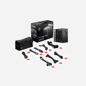 MSI MPG A1000G PCIE5 - Alimentation 1000W ATX 3.0 80+ Gold, Condensateurs Japonais 105°C, Ventilateur 135mm FDB, Connecteur PCIe 5.0, Entièrement Modulaire - Miniature 5
