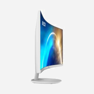 MSI Pro MP341CQW - Écran PC Incurvé 34" UltraWide Quad HD (3440x1440) VA 100Hz 1500R, 300cd/m², 2xHDMI 2.0b, DP 1.2a, AMD FreeSync, Blanc - Miniature 3