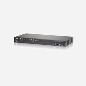 ATEN Commutateur KVM CS1798-AT-G : 8 ports HDMI USB 2.0, Console USB/HDMI, Résolution WUXGA, Audio 3.5mm, Compatible Windows/Mac/Linux - Miniature 1