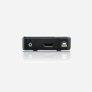 ATEN Commutateur KVM USB DisplayPort 2 ports CS782DP-AT - Résolution 4K Ultra HD 60Hz - Ports Console USB A/DisplayPort/Audio 3.5mm - Câbles inclus - Miniature 2