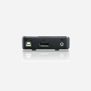 ATEN Commutateur KVM USB DisplayPort 2 ports CS782DP-AT - Résolution 4K Ultra HD 60Hz - Ports Console USB A/DisplayPort/Audio 3.5mm - Câbles inclus - Miniature 3