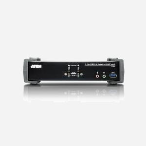 ATEN Commutateur KVMP™ CS1922-AT-G DisplayPort 4K 2 Ports USB 3.0, Hub USB 3.2 Gen 1, Résolution 4096x2160, Câbles inclus, Compatible Windows/Linux/Mac - Miniature 3