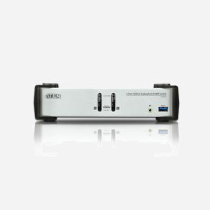 ATEN Commutateur KVMP™ DisplayPort 2 Ports USB 3.0 CS1912, 4K Ultra HD (3840x2160 @ 30Hz), Hub USB 3.1 Gen 1, Câbles Inclus - Miniature 3