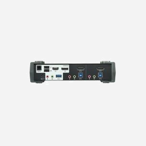 ATEN Commutateur KVMP™ MST DisplayPort 4K 2 Ports USB 3.0, Hub USB 3.2 Gen 1, Résolution 4096x2160, Câbles Inclus (CS1922M-AT-G) - Miniature 2