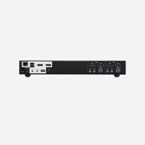 ATEN Commutateur KVMP™ CS1942DP - 2 Ports DisplayPort 4K, USB 3.0, Concentrateur USB, Audio 3.5mm, RJ-45, Résolution max 4096x2160 60Hz - Miniature 2