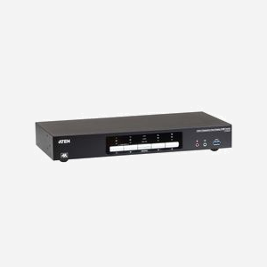 ATEN Commutateur KVMP™ CS1944DP : 4 Ports DisplayPort 4K, USB 3.0, Hub USB 3.2 Gen 1, Audio 3.5mm, Résolution 4096x2160 60Hz. - Miniature 4