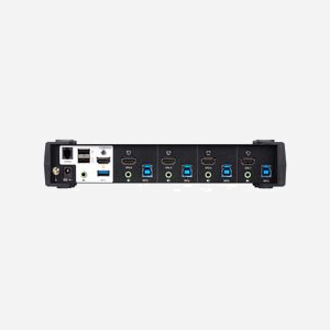 ATEN Commutateur KVMP™ HDMI 4K CS1824-AT-G : 4 Ports USB 3.0, Résolution max. 4096x2160 60Hz, Ports Console USB/Audio, HDCP, Noir - Miniature 2
