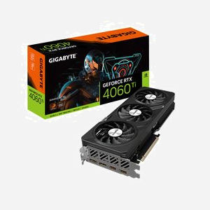 GIGABYTE GeForce RTX 4060 Ti OC 8G, 8 Go GDDR6, 2580 MHz, PCI Express 4.0, 2x HDMI 2.1a, 2x DisplayPort 1.4a, WINDFORCE 3X - Miniature 1