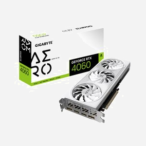 GIGABYTE AERO GeForce RTX 4060 OC 8G - GPU NVIDIA 2550MHz, 8GB GDDR6 128-bit, PCIe 4.0, DisplayPort 1.4a/HDMI 2.1a, Refroidissement Actif Triple Ventilateur