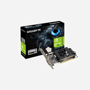 GIGABYTE GeForce GT 710 2GB GDDR3, Fréquence 954MHz, PCI Express 2.0, Sorties HDMI/DVI-D/VGA, DirectX 12, OpenGL 4.5, Refroidissement Actif - Miniature 2