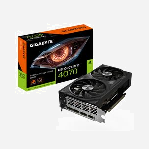 GIGABYTE GeForce RTX 4070 WINDFORCE 2X OC V2 12GB GDDR6 - Fréquence 2490MHz, 5888 Cœurs CUDA, PCI-E 4.0, 3xDisplayPort 1.4a, HDMI 2.1a