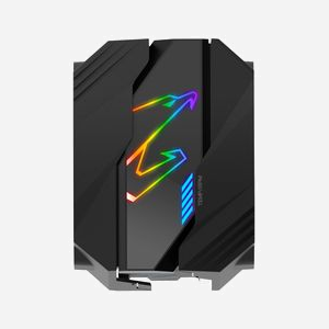GIGABYTE GP-ATC800 Refroidisseur d'air CPU, 2 ventilateurs 12cm, 600-2000 tr/min, 18-31dB, TDP 200W, sockets Intel/AMD, radiateur aluminium, noir - Miniature 3