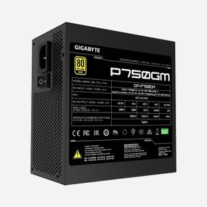 GIGABYTE P750GM - Alimentation 750W ATX 2.31 80 PLUS Gold, PFC Actif, Condensateurs Japonais, 120mm Ventilateur, Modulaire, Protections OVP/OPP/SCP/UVP/OCP/OTP - Miniature 2
