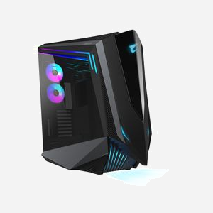 GIGABYTE AORUS C700 GLASS - Boîtier PC Grand Tour E-ATX, 4x3.5", 6x2.5", 10 slots, USB 3.2 Type-C, Radiateur Avant 360mm/Supérieur 420mm, RGB Fusion - Miniature 1