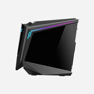 GIGABYTE AORUS C700 GLASS - Boîtier PC Grand Tour E-ATX, 4x3.5", 6x2.5", 10 slots, USB 3.2 Type-C, Radiateur Avant 360mm/Supérieur 420mm, RGB Fusion - Miniature 4