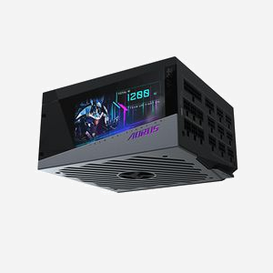 GIGABYTE AORUS P1200W - Alimentation 1200W ATX modulaire, certification 80 PLUS Platinum, ventilateur 14cm, connecteurs PCIe et SATA - Miniature 3