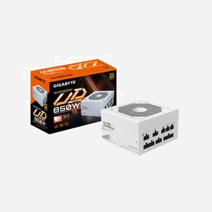 GIGABYTE UD850GM PG5W Alimentation 850W ATX 3.0 80 PLUS Gold Entièrement Modulaire Ventilateur 120mm avec Connecteur PCIe 5.0 - Miniature 1
