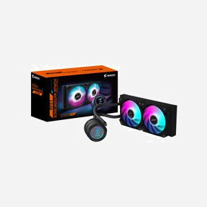 GIGABYTE AORUS WATERFORCE II 240 Refroidisseur liquide AIO, 2x120mm ARGB, 800-2300 RPM, 64.25 CFM, LGA 1851/AM5, TDP 300W - Miniature 1