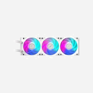 GIGABYTE AORUS WATERFORCE II 360 ICE : Refroidisseur liquide AIO, 3x 120mm ARGB, 800-2300 RPM, 64.95 CFM, 12.8-36.9 dB, LGA 1851/AM5, TDP 300W - Miniature 4