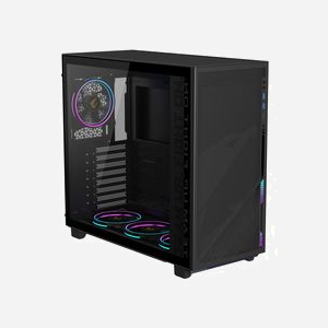 GIGABYTE C400 - Boîtier PC Midi Tower Noir - ATX/microATX/Mini-ITX, Verre Trempé, 2x3.5", 2x2.5", USB 3.2 Gen 1/2, Ventilateur 120mm, Refroidissement Radiateur 360mm - Miniature 3