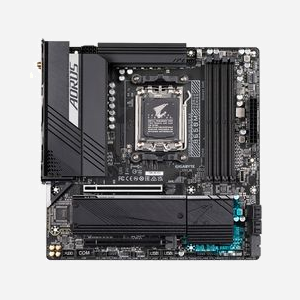 GIGABYTE B650M AORUS ELITE AX : AMD AM5, DDR5 jusqu'à 8000MHz (OC), PCIe 5.0 M.2, LAN 2.5GbE, WiFi 6E, USB 3.2 Gen 2 - Miniature 2