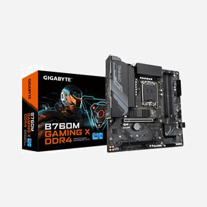 GIGABYTE B760M GAMING X DDR4 - Carte mère Intel B760 Express LGA 1700 micro ATX, 4x DDR4 DIMM jusqu'à 128GB, M.2/SATA III, 2.5GbE