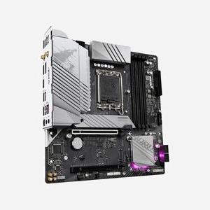 GIGABYTE B760M AORUS ELITE AX : Carte mère Intel LGA 1700, DDR5 jusqu'à 7800MHz (OC), 2x M.2 PCIe 4.0, Wi-Fi 6E, LAN 2.5GbE, USB 3.2 Gen 2 - Miniature 4
