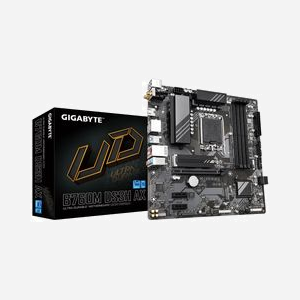 GIGABYTE B760M DS3H AX : Carte mère micro ATX Intel B760, DDR5 jusqu'à 7600MHz (OC), 2x M.2 PCIe 4.0, Wi-Fi 6E, LAN 2.5GbE, USB 3.2 Gen 2